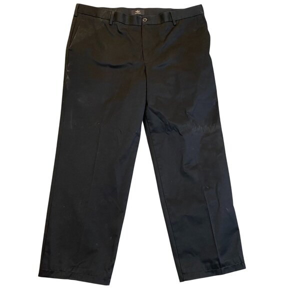 Dockers Mens Pants Size 42x32 Black Straight Fit Cotton - Picture 1 of 14